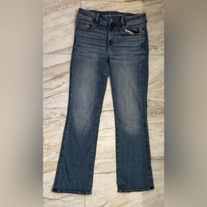 American Eagle Outfitters Women's Boot Cut Jeans - Dark Blue